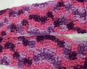 Pink & Purple Crochet Scarf