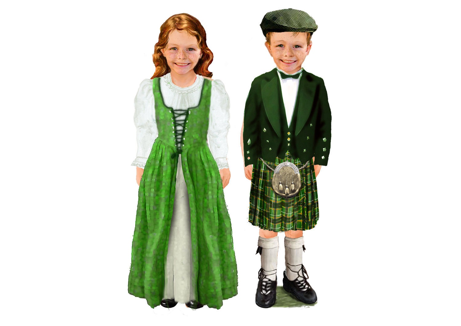 magnetic paper dolls -Ireland