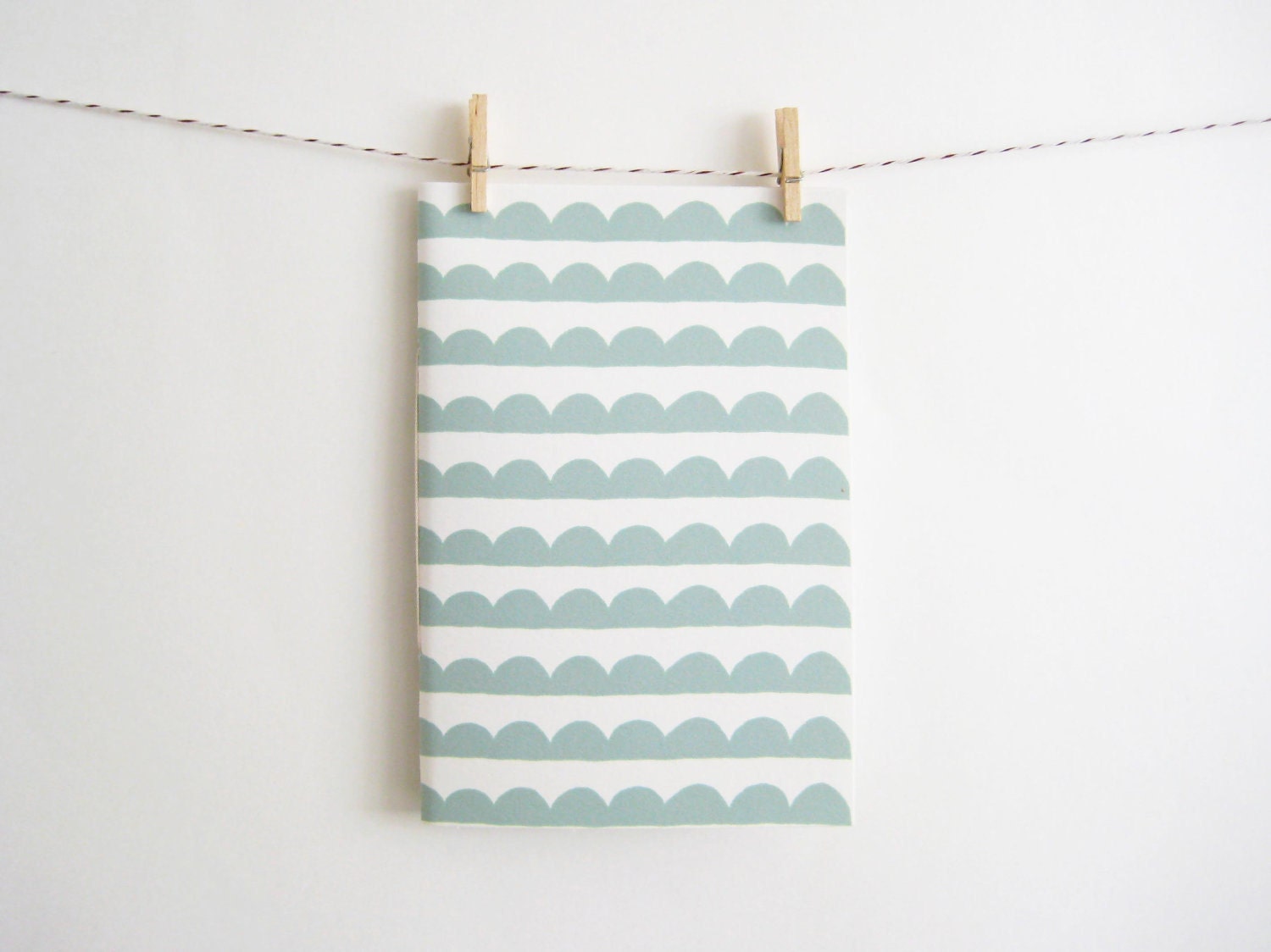 Patterned Notebook in Scallops