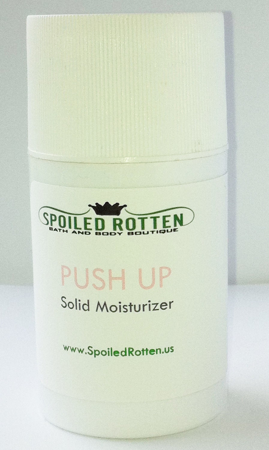 Argan Solid Moisturizer PUSH UP Stick HUGE w/ Argan and Borage Seed Oils -natural, organic, vegan -Unscented