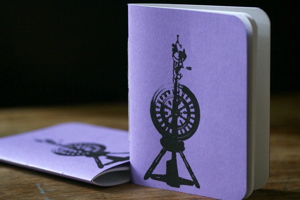 Spinning Wheel Notebook - Purple