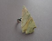fancy jasper gemstone arrowhead ring