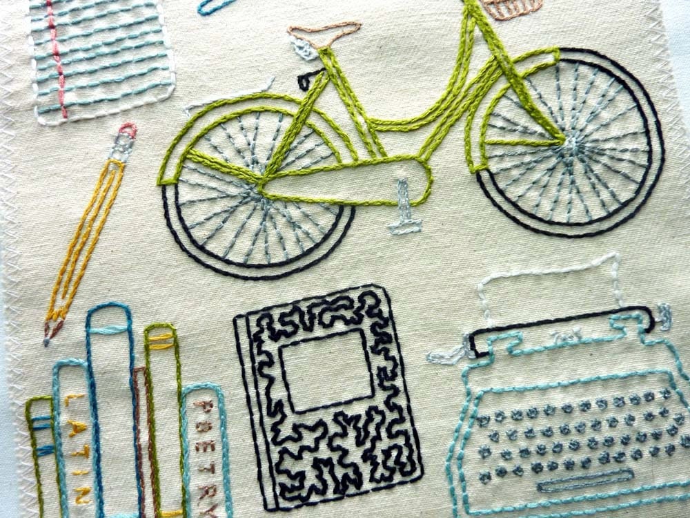 Off to College Embroidery Pattern