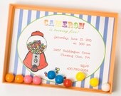 Luxury,Bubblegum Birthday Invitation - GUMDROPS