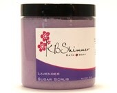 Lavender Essential Oil Sugar Scrub 9 oz Jar - Vegan Emulsifying Scrub