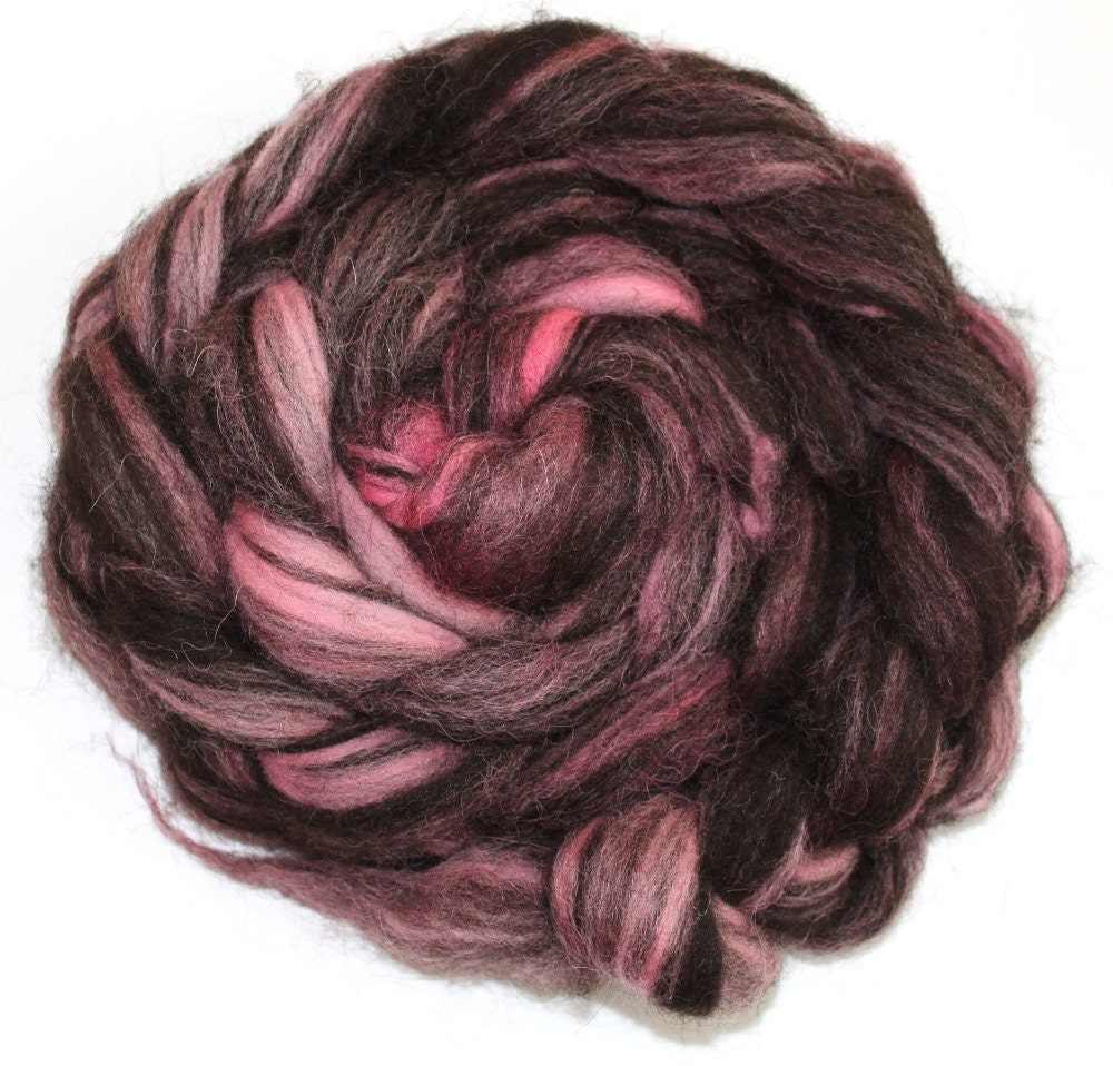 Kettle Dyed Jacob Humbug Wool Top 100g