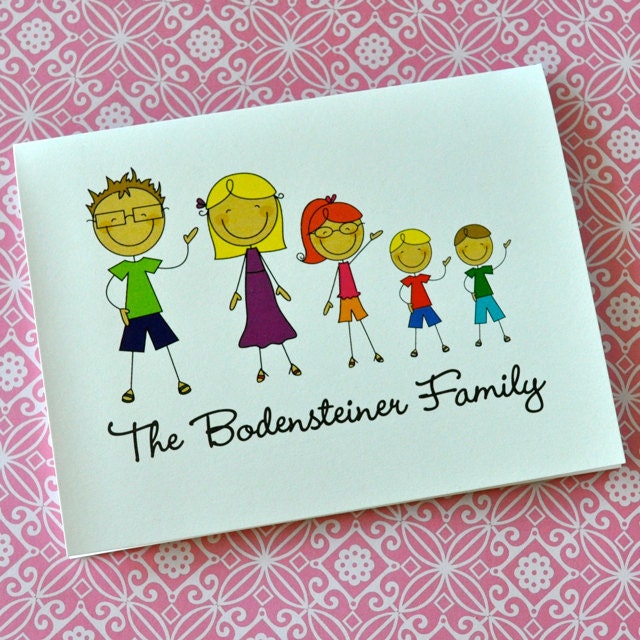 NEW "My Family" Stationery -- customize to match your family