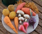 Fresh from the Farmer's Market - 1/12 Dollhouse Scale Preparation Board