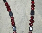 Shoreline Beads: Handmade Stone & Glass Bead Necklace