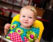 Whale Baby Bib - Handmade Bib with Snaps