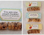 Teacher Gift: One Smart Cookie Treat Bag Tags - Printable PDF