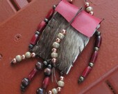 Springbok Fur African Antelope Tribal Medicine Pouch