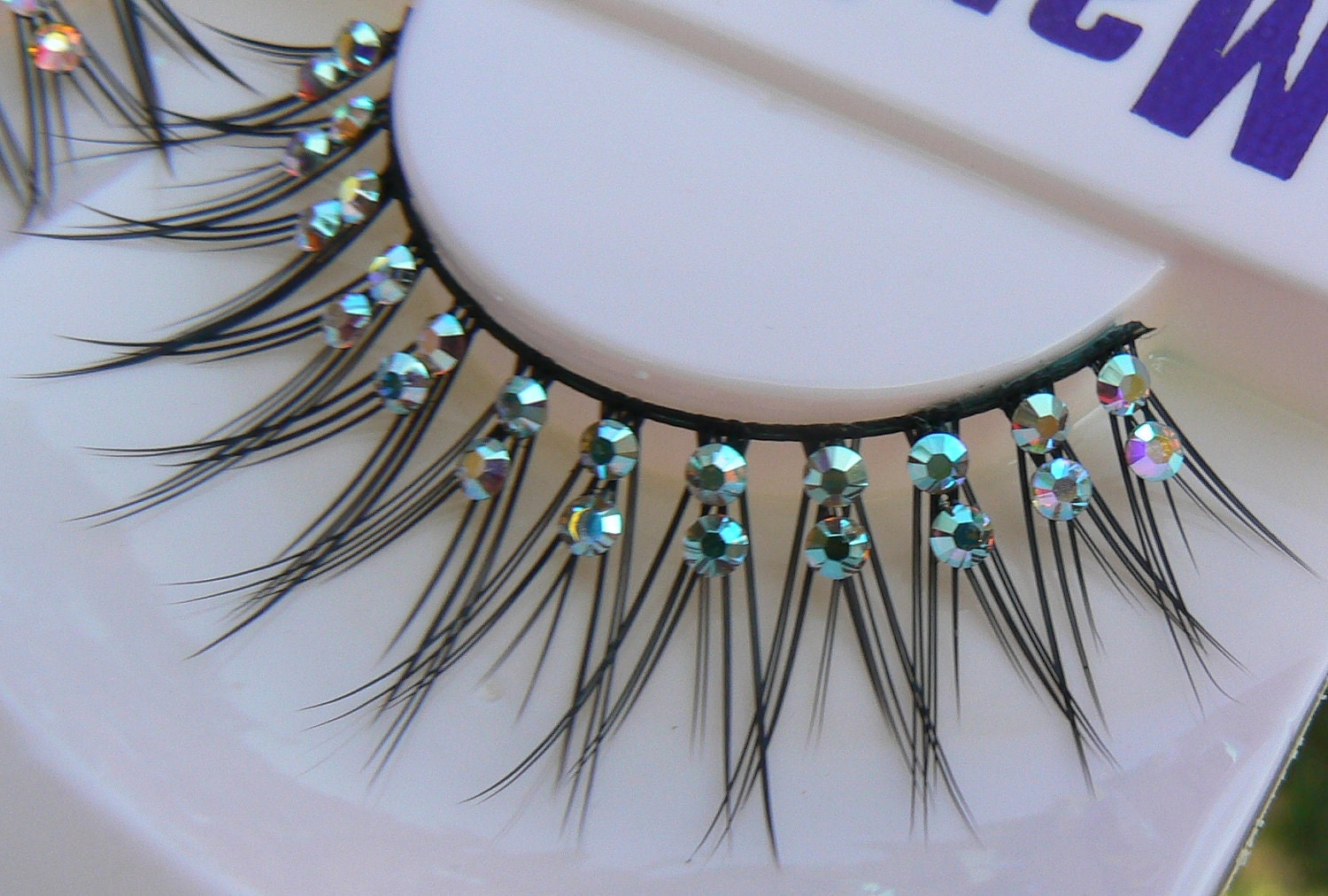Mermaid Tears - Ultra Sparkly Exclusive False Eyelashes with Preciosa AB Crystal  Diamante