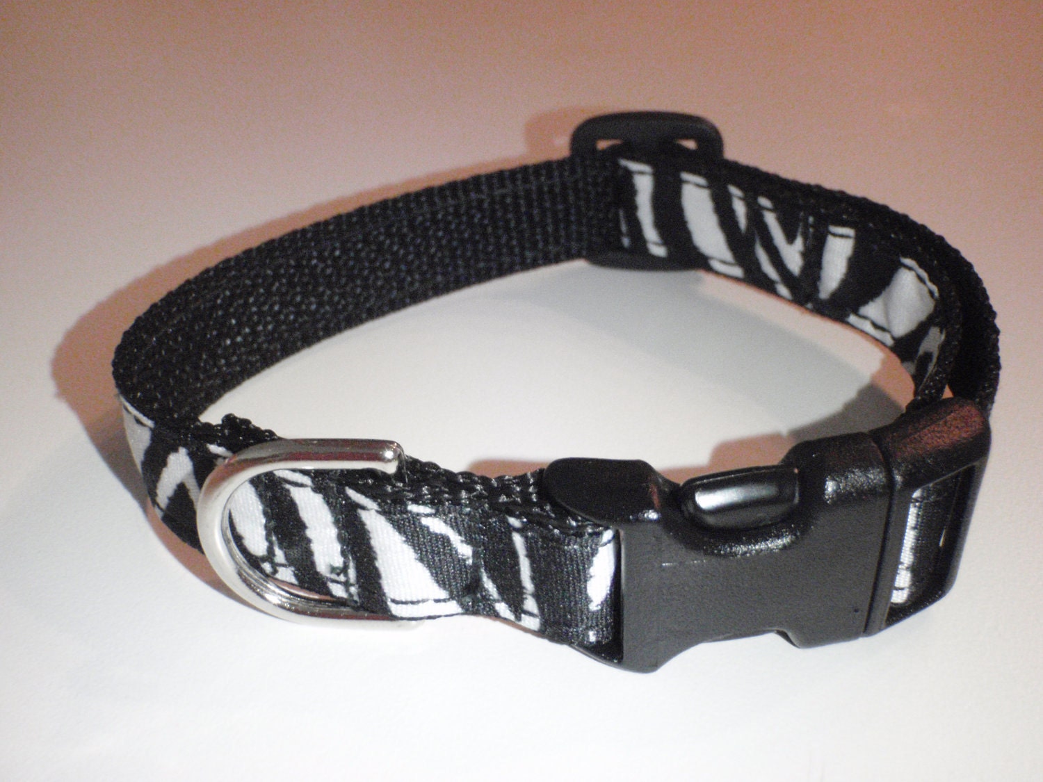 Zebra Print Dog Collar
