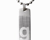 Custom Groomsman Steel Pendant