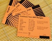 Project Yarnometer  - Yarn control card - WPI sizing tool