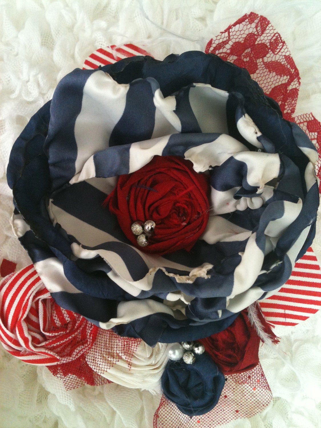 Fourth of July Rosette headbands Cozette Couture