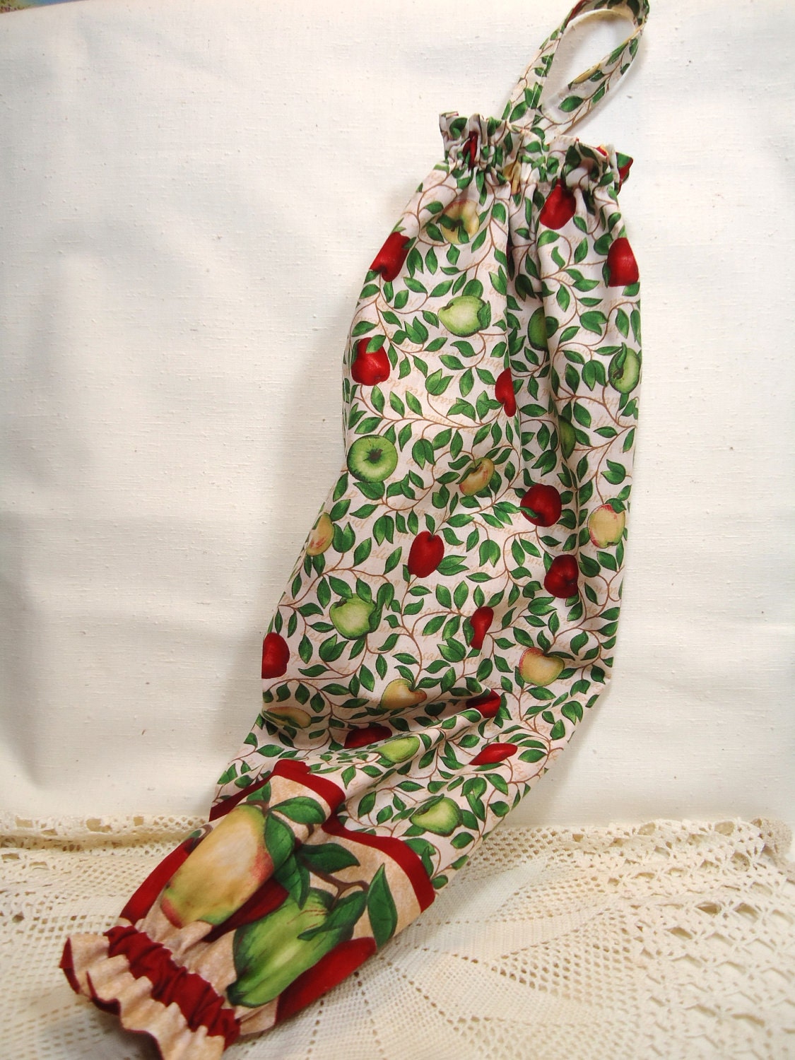 French Country Apples Bag Keeper for Plastic Grocery Bags
