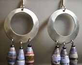 Paper Bead Dangle Earrings
