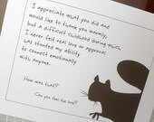 Thank you card  from the emotionally dead squirrel (WG148)