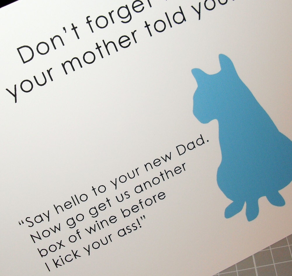 Funny cat card for friends, animal lovers, thank you (WG163)