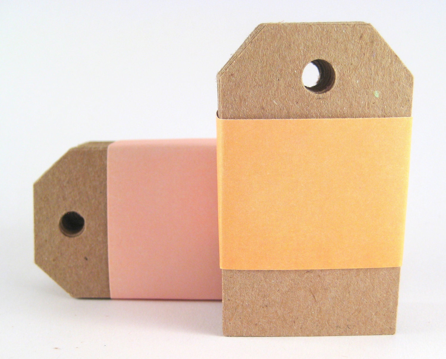 Kraft Paper Luggage Tags (100) - Hole Punched