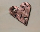 Charming Chintz Heart Pendant 1"