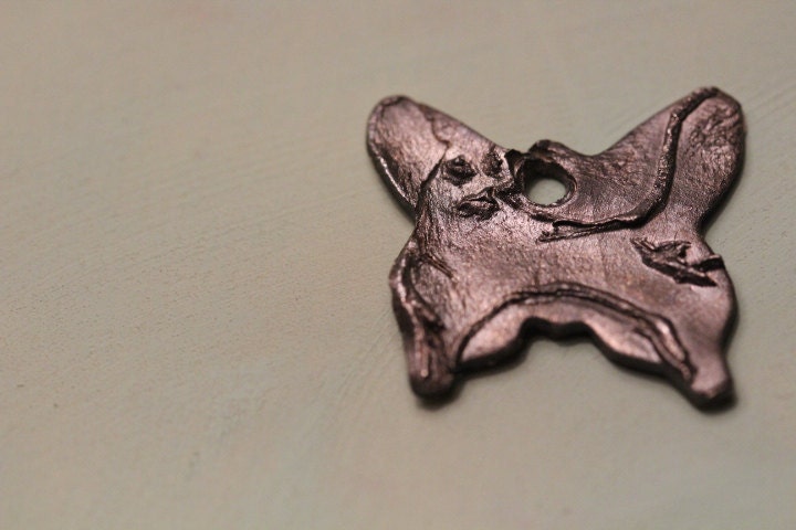 Charming Chintz Butterfly Pendant 3/4"