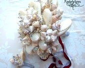 Bridal Bouquet of Shells, Bead and Crystals (Hinewai Style) IN STOCK