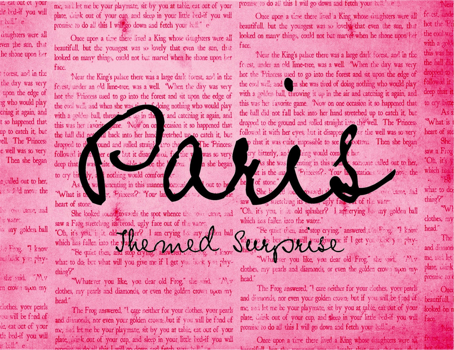 Paris & Eiffel Tower Surprise Package - Itty Bitty Teeny Tiny French Inspired Gift - Handmade Gift - Present