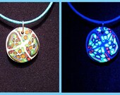 Crazy-Face Blacklight Pendant