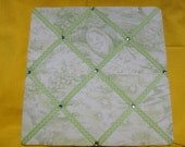 Green Toille, Nursery Rhyme Fabric - French Memory Photo Board
