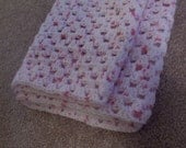 Crocheted Girls Baby Blanket