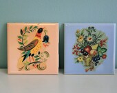 Pair of Vintage Ceramic Tiles