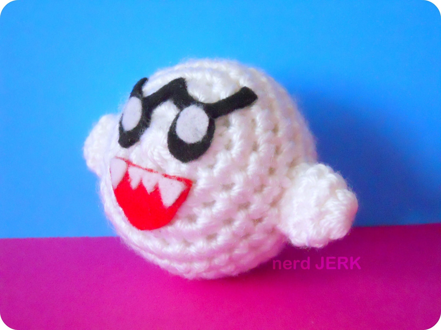 Mini Boo - Ghost Amigurumi Inspired by Super Mario Bros
