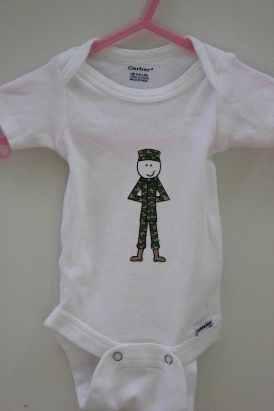 Newborn Military dad body suit-50% off labor day sale