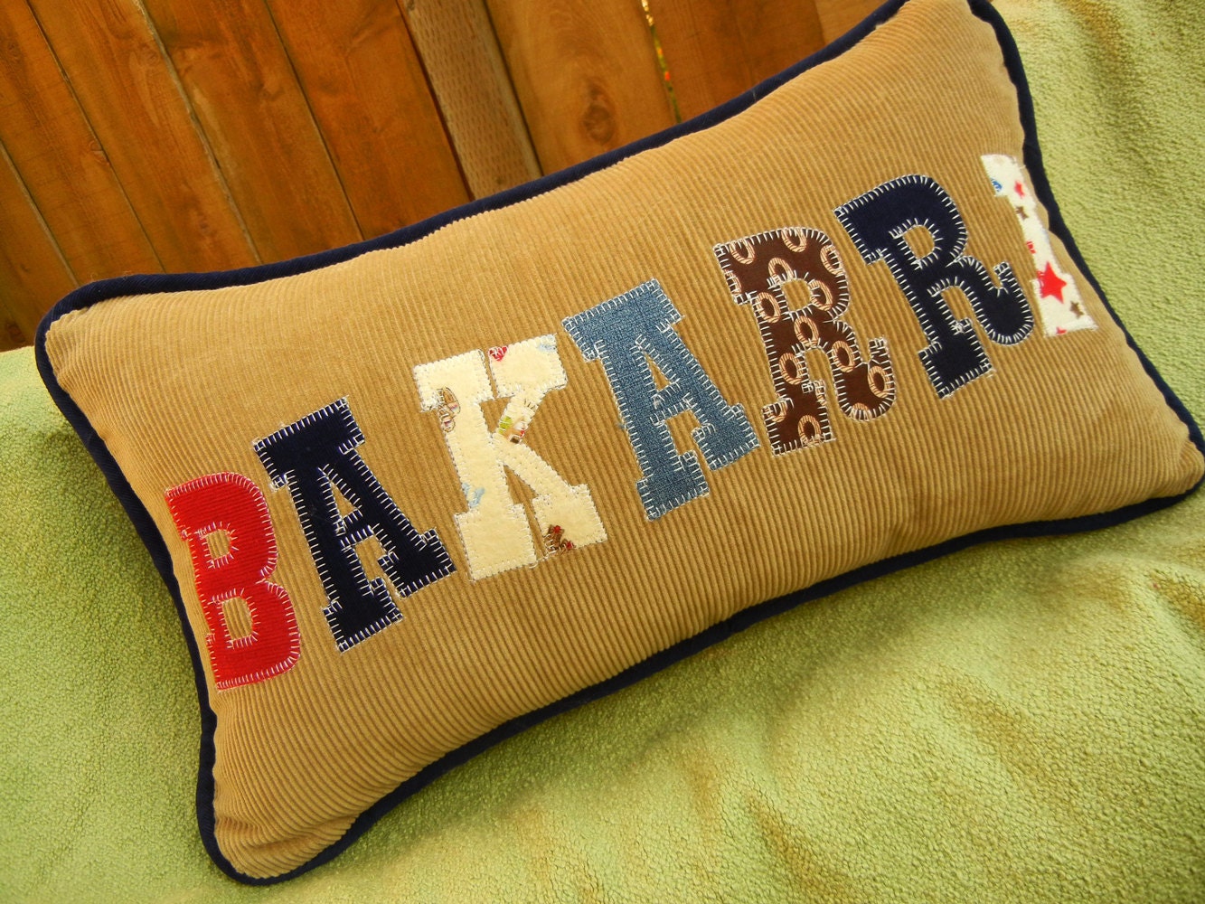 12x20 Cowboy Themed Personalized NameThrow Pillow