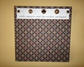 Brown Circles Cork Square