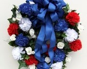 Patriotic Floral Wreath