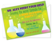 Science Birthday Party Invitation