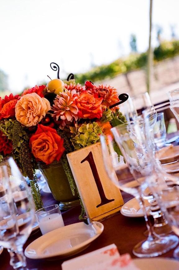 SAMPLE Rustic Wooden Handpainted Table Numbers for your Wedding, Black, Brown or Grey Numbers