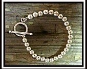 Sterling Silver 6 mm Beaded Bracelet