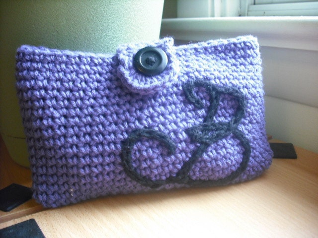 Personalized Cotton Clutch--Made to order