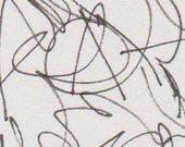 Basie: 'Flute Juice' jazz automatic writing drawing/illustration, pen and ink
