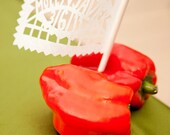 CLASSIC Banderas (2 doz) Centerpiece Flags in your names and colors