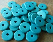 10 SKY BLUE Mykonos Greek Ceramic Beads 13mm Round Beads