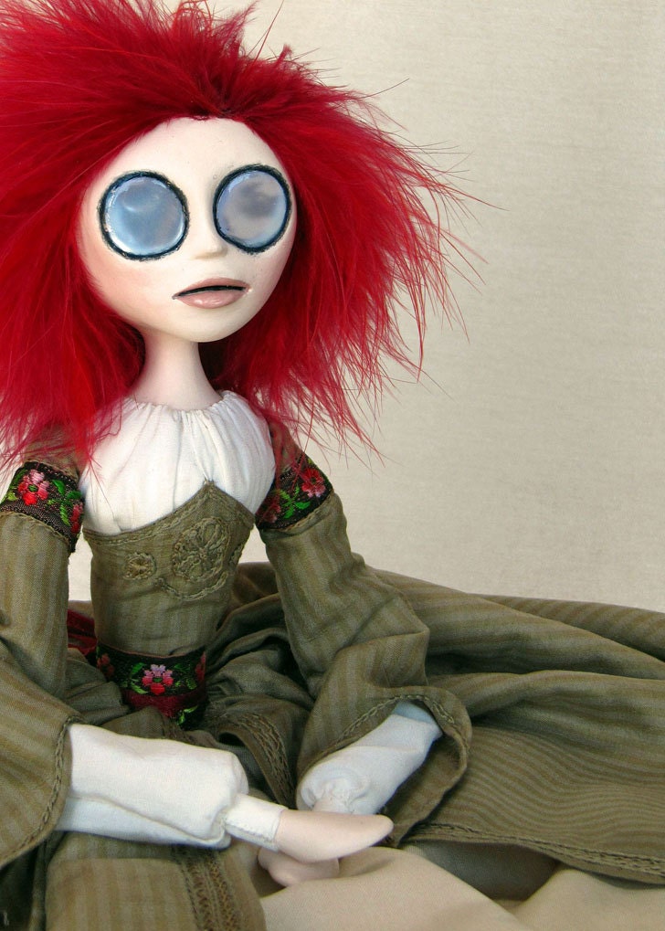 Pre-Raphaelite Victorian Art Doll - Lizzie Siddal