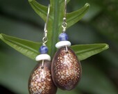 Big Island Cowry & Puka Shell Earrings w/ Sodalite