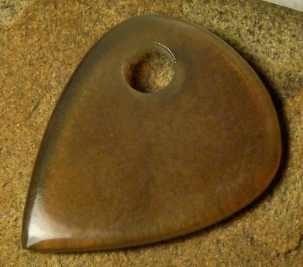 handmade Blond Horn Guitar Pick