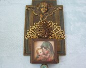 Assemblage Necklace Madonna and Child